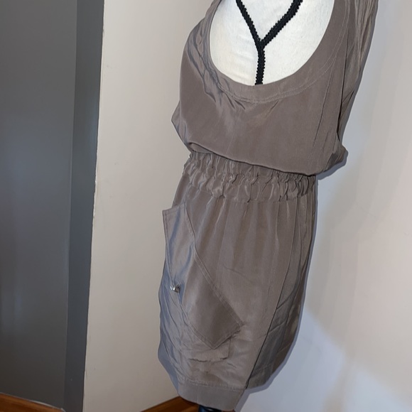 BCBG MaxAzriaTaupe Dress. 💯% Silk. - Picture 8 of 13